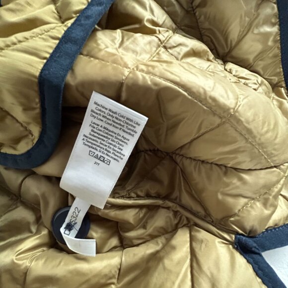 Free Assembly Women's Quilted Cinched Waist Liner Jacket Large Brown Pockets New - Picture 6 of 9